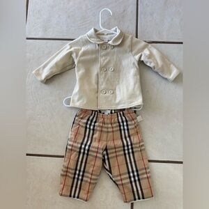 Burberry baby matching set 6M